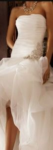 Organza and Tulle High-Low Wedding Gown